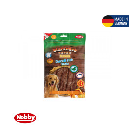 SNACK BARBECUE DUCK & FISH STICK APP. 130 G, Ø 12 MM, 12,5 CM SNACK BARBECUE DUCK & FISH STICK APP. 130 G, Ø 12 MM, 12,5 CM