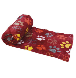 FLEECE PLAID "LISSI" CLASSIC BORDEAUX 100 X 150CM FLEECE PLAID "LISSI" CLASSIC BORDEAUX 100 X 150CM