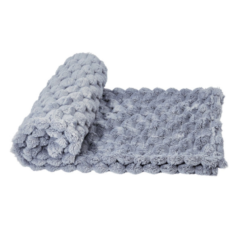 PLAID "DIAMOND" CLASSIC GREY L X W: 75 X 100 CM