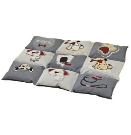 MAT "PATCHY" CLASSIC GREY/BEIGE L X W: 58 X 80 CM MAT "PATCHY" CLASSIC GREY/BEIGE L X W: 58 X 80 CM