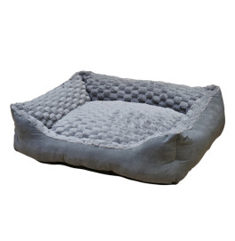 COMFORT BED SQUARE CLASSIC "DIAMOND" GREY L X W X H: 60 X 50 X 18 CM COMFORT BED SQUARE CLASSIC "DIAMOND" GREY L X W X H: 60 X 50 X 18 CM