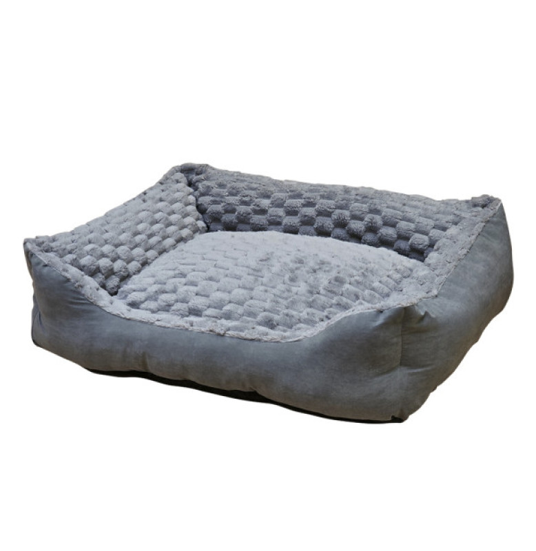 COMFORT BED SQUARE CLASSIC "DIAMOND" GREY L X W X H: 60 X 50 X 18 CM