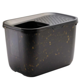 CAT TOILET "HOP IN MARBLE"BLACK/GOLD-BLACK 58,5 X 39 X 39,5 CM CAT TOILET "HOP IN MARBLE"BLACK/GOLD-BLACK 58,5 X 39 X 39,5 CM