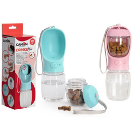 TRAVEL DRINKING BOTTLE WITH TREAT BAG - 330ML TRAVEL DRINKING BOTTLE WITH TREAT BAG - 330ML