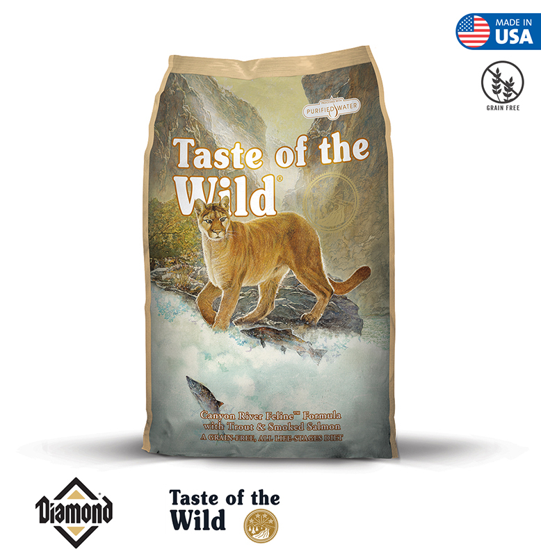Taste Of The Wild Canyon River Feline Formula With Trout And Smoked Salmon 2KG (32/16)
