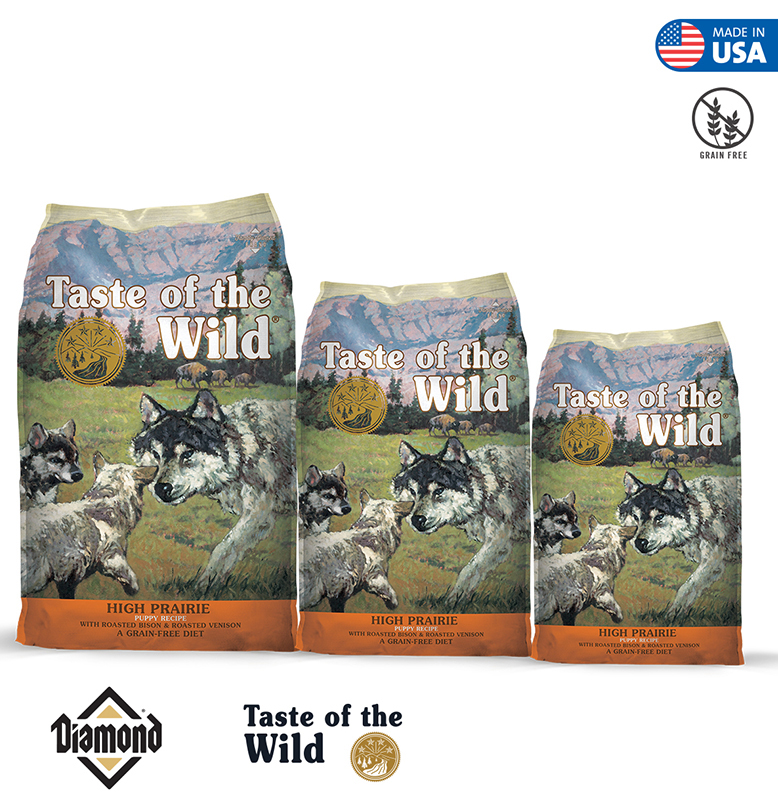 Taste Of The Wild High Prairie Puppy Formula With Roasted Bison And Roasted Venison 2KG/6KG/12KG (28/17)