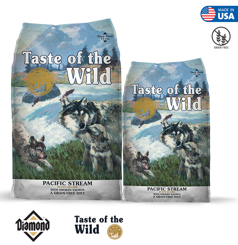 TASTE OF THE WILD, Pacific Stream Puppy, Smoke Salmon, 2Kg