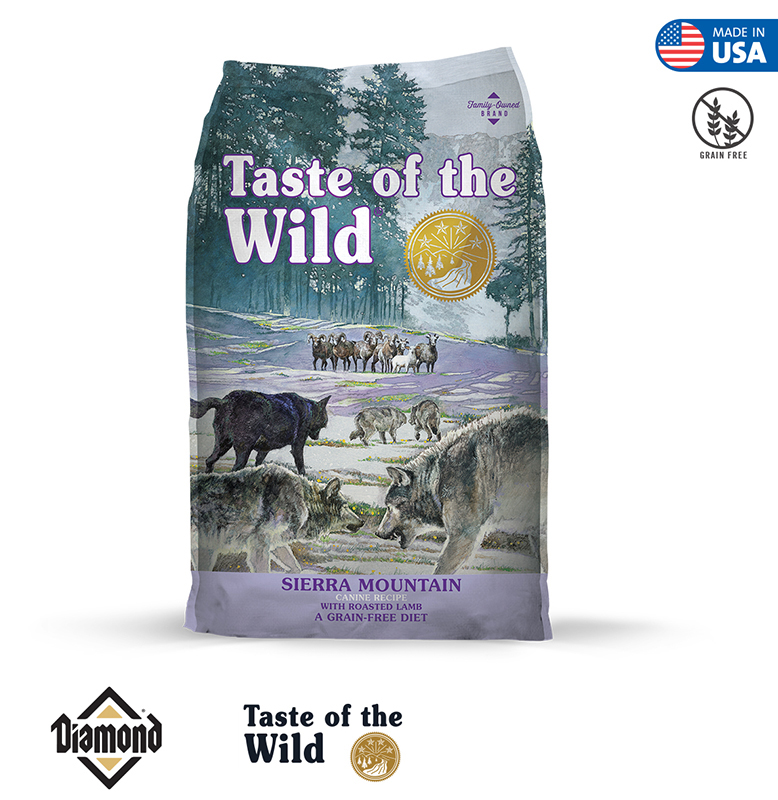 Taste Of The Wild Sierra Mountain Canine Formula With Roasted Lamb 2KG/12.2KG (25/15)