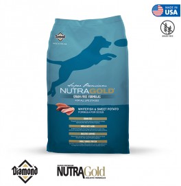 Nutra Gold Grain Free Dog Formula-Whitefish and Sweet Potato 2.25KG/13.6KG