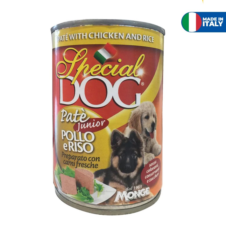 SPECIALDOG JUNIOR CHICKEN & RICE PATE 400G