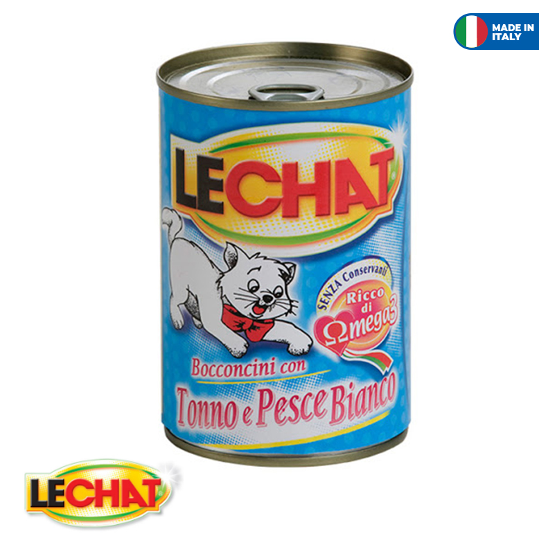 LeChat Chunkies with Tuna/White Fish 400g