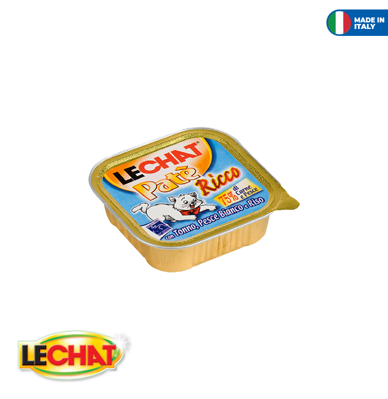 LeChat Paté Tuna, Ocean Fish & Rice 100g