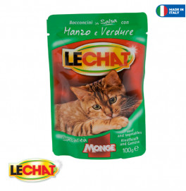 LeChat Pouche Beef/Vegetables 100g