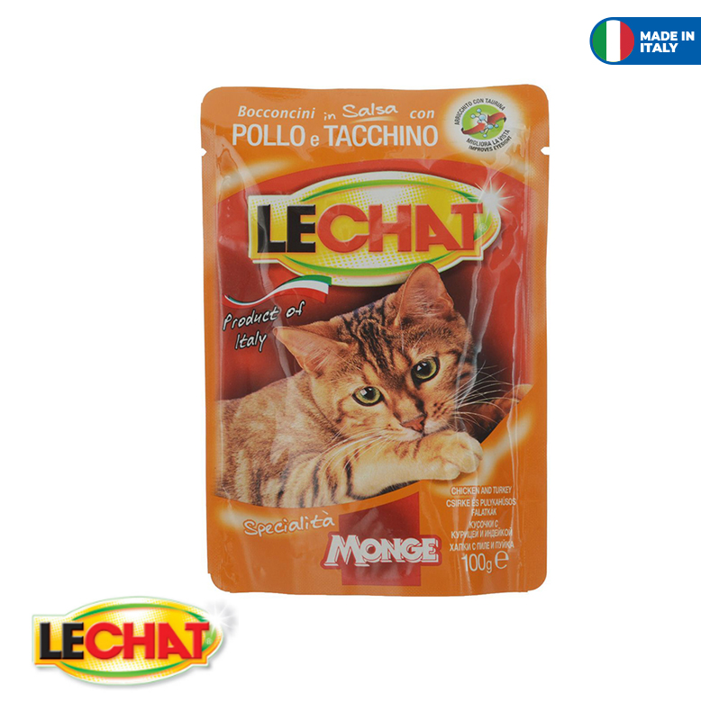 LeChat Pouche Chicken/Turkey 100g