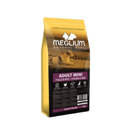 MEGLIUM DOG ADULT MINI CHICKEN-RICE 2KG MEGLIUM DOG ADULT MINI CHICKEN-RICE 2KG