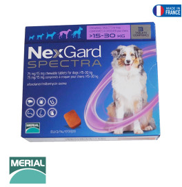 NEXGARD SPECTRA DOG L 15-30KG 3 CHEW*1