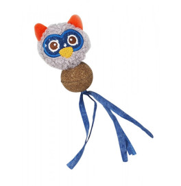 Plush owl with catnip 7.5cm