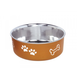 STAINLESS STEEL BOWL "FUSION", ANTI SLIP COPPER 16CM 0,94 LTR