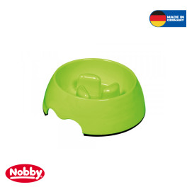 Anti-gulping bowl lime green M:17,5 x 6,5 cm, 400 ml