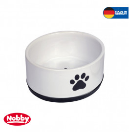 Ceramic bowl "Paw" black/white Ø 17x 8 cm; 1100 ml