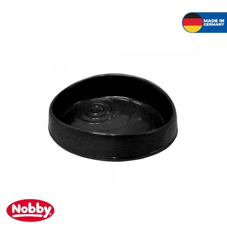 Melamine dish "Water" black 18,5 x 15 x 5 cm, 0,35 ltr