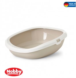 Cat toilet Gizmo Medium mocca-white 44 x 35.5 x 12.5 cm