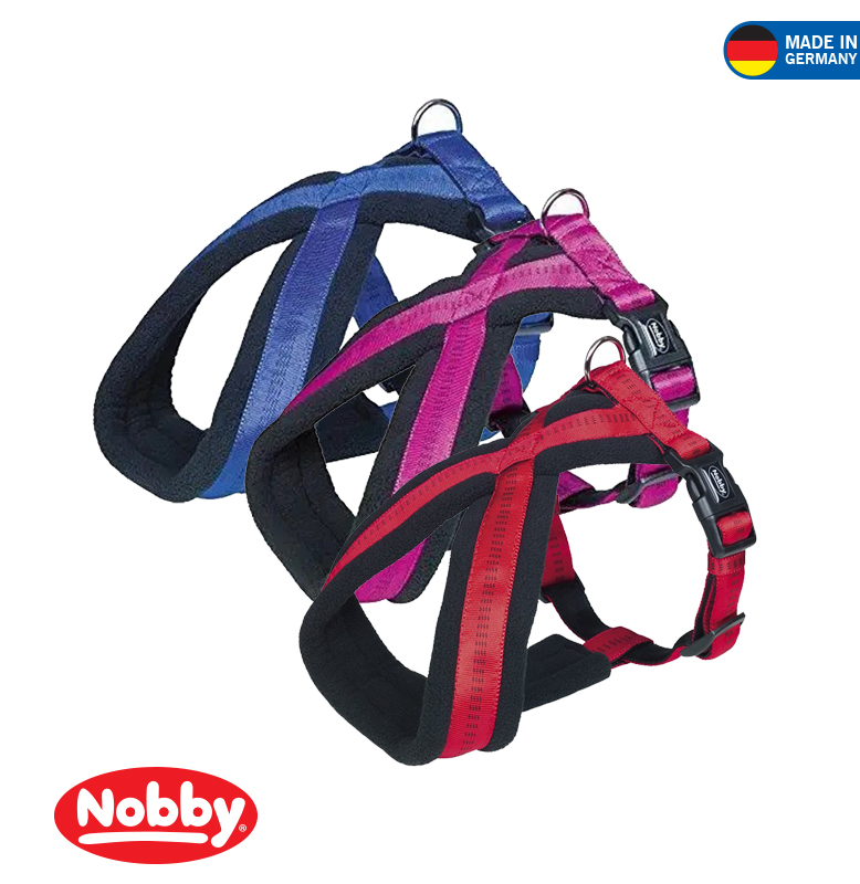 Nobby Soft Grip Dog Harness Dark Grey/Black 40-56 cm/15 mm 