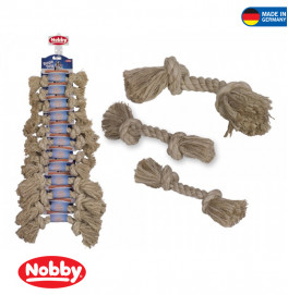 Rope Toy, Sisal-Cotton-Mix 2 knots