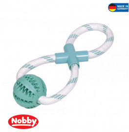 Rubber Ball with rope "DENTAL LINE" 30cm