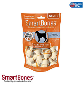 SMART BONES SWEET POTATO MINI 16 PIECES SMART BONES SWEET POTATO MINI 16 PIECES