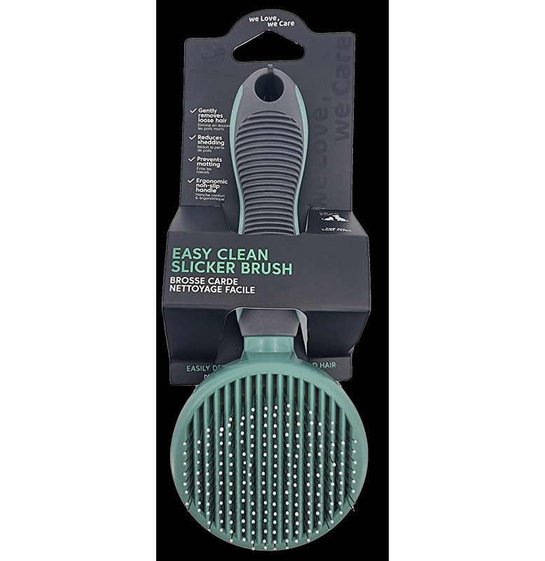 EASY CLEAN SYSTEM SLICKER BRUSH- 20.2*7.5*5.8CM 132G