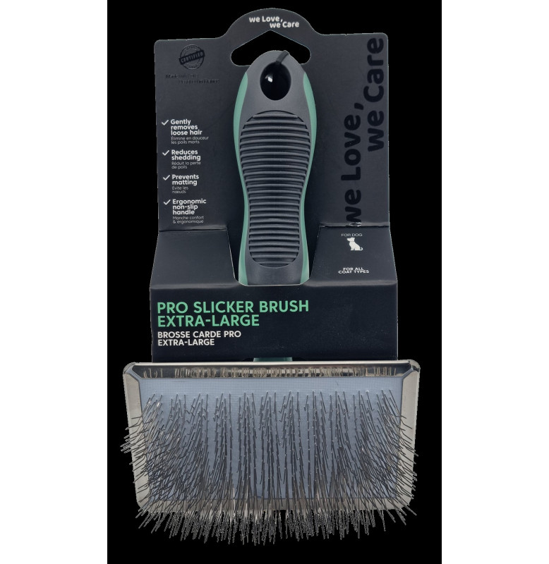 PRO SLICKER BRUSH- EXTRA LARGE- 20.2*12.1*4.6CM 103G