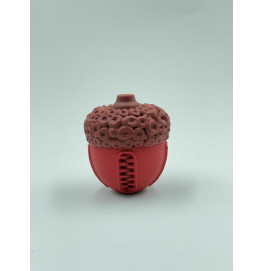 THE SUCCULENT HAZELNUT SQUEAKY & CHEW DOG TOY-85*85*98MM 274GR