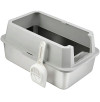 CAT LITTER INOX BOX KEY-WEST 201 STAINLESS STEEL +ABS GREY 60*40*30CM