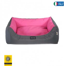 Petit Sofa BOSTON Grigio + Fuxia 