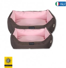 Petit Sofa BOSTON  Pink/Brown 