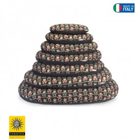 Cuscino Ovale Sfoderab Black Police 