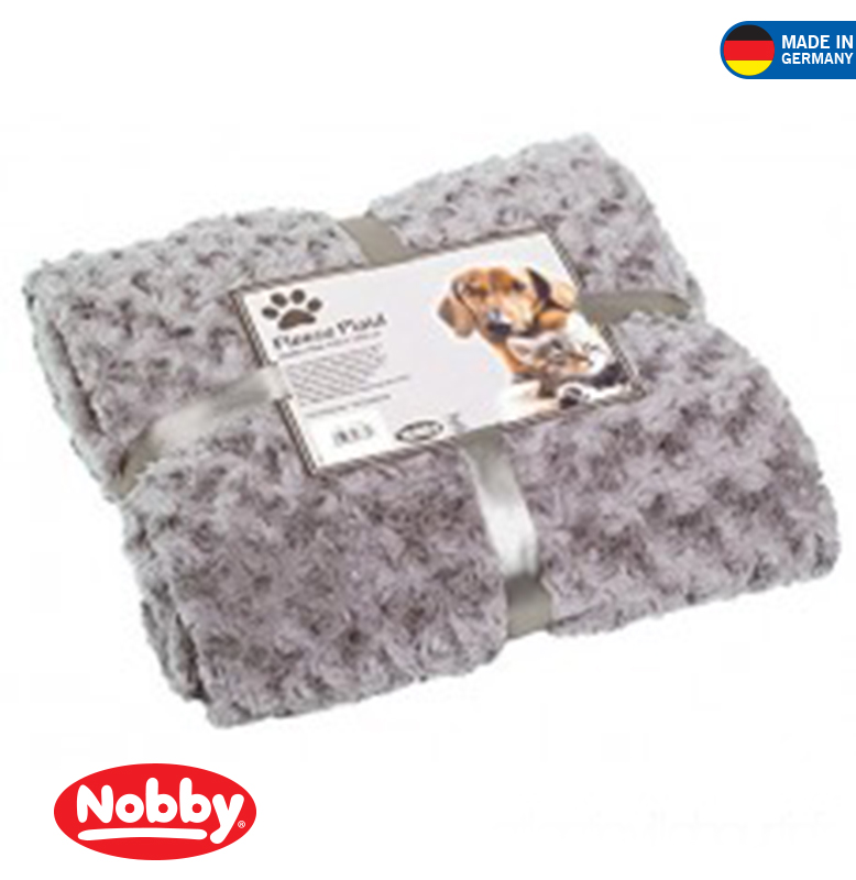 Fleece Plaid Super Soft M 100 X 150 Cm Light Grey Bed Blanket Nobby Germany Fleece Plaid Super Soft M 100 X 150 Cm Light Grey Bed Blanket Nobby Germany