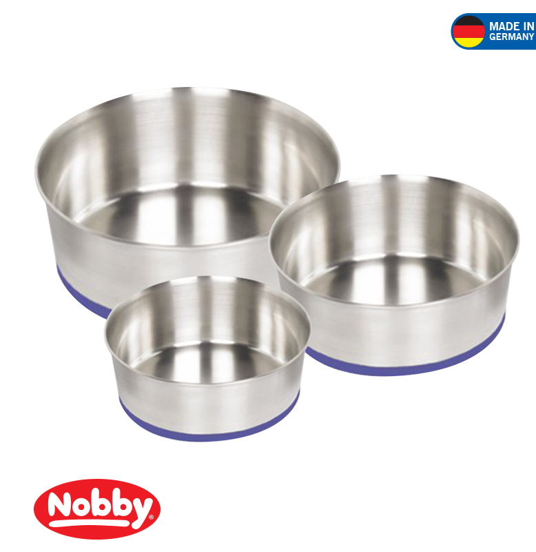 STAINLESS STEEL BOWL STRIPE ANTI SLIP 