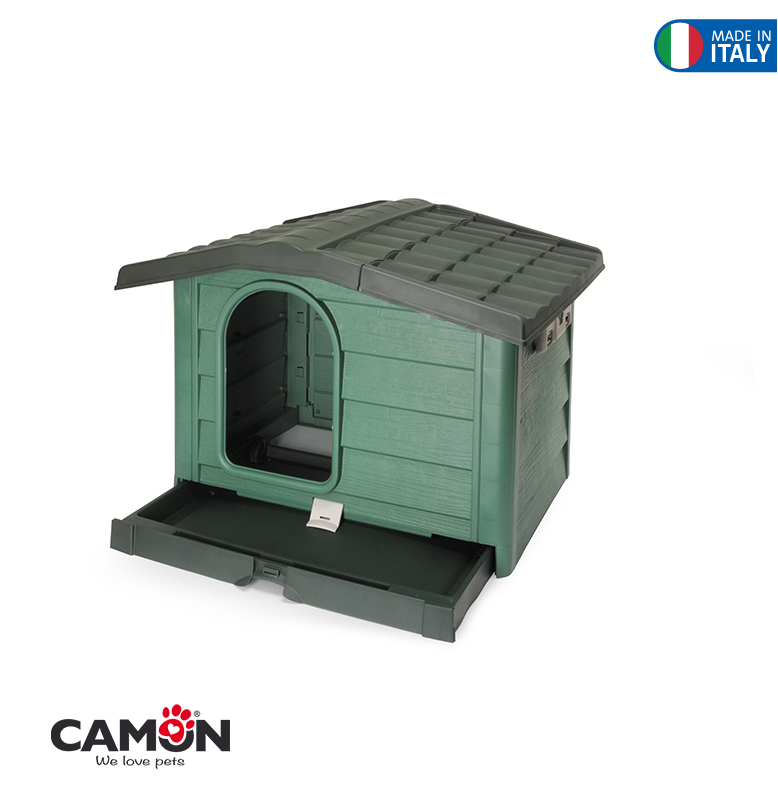 DOG KENNEL L GREEN 110x94x77h CM