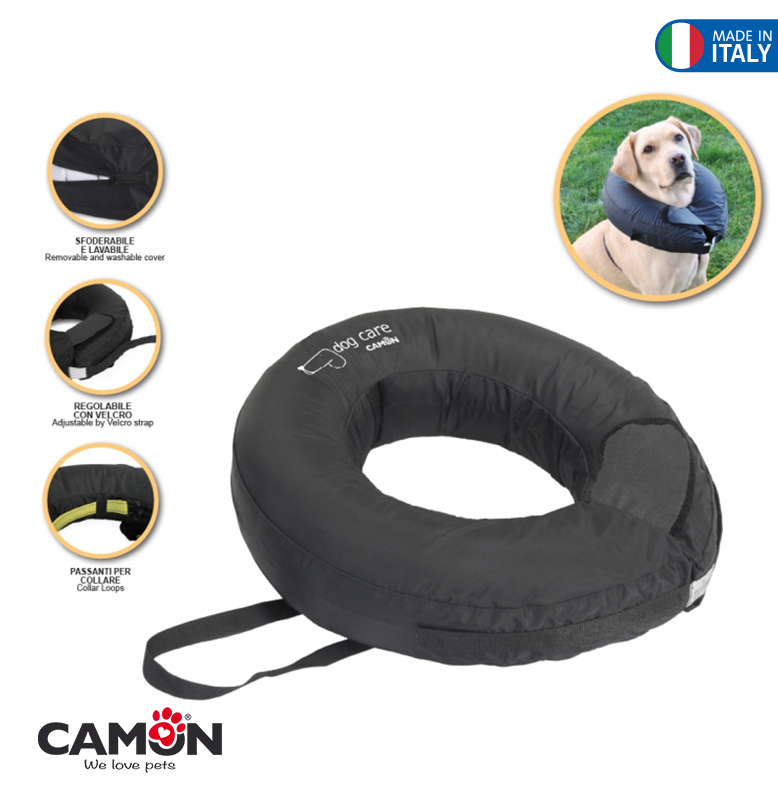 Inflatable protective collar