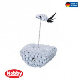 CAT TOY STANDUP GREY/BLACK 19  X 14 X 33 CM