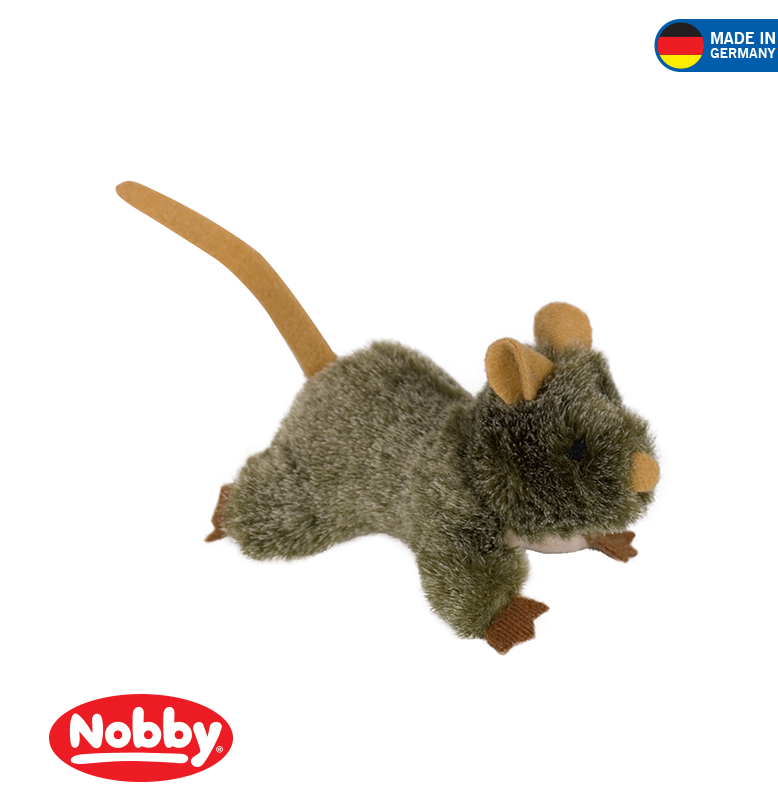 Plush mouse with catnip 10 cm