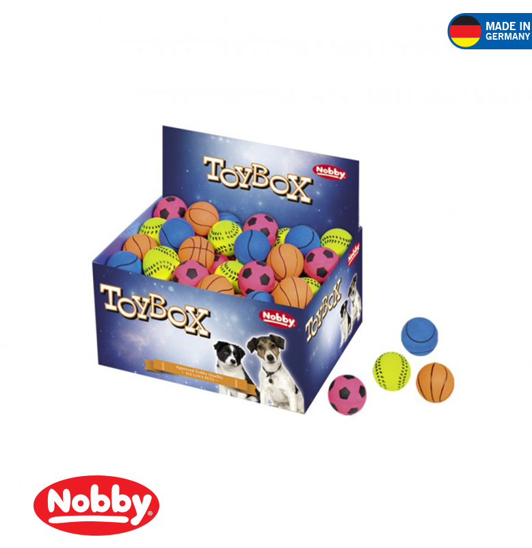 FOAM RUBBER BALLS ASSORTED  5.7CM