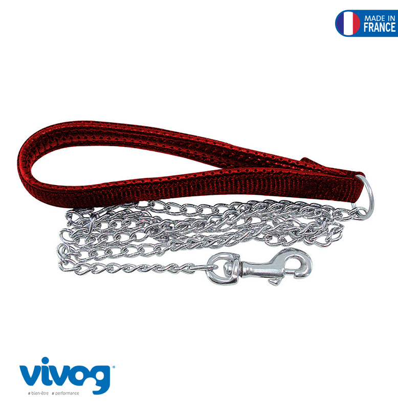 Chain Leash Comfort 34 Cm Red Leashes Vivog