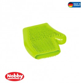 RUBBER MASSAGE GLOVE GREEN